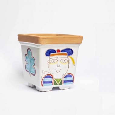 Sicilian Ceramic Vase de simone pottery Sailor Folk VSPQPES Sicilian Ceramic Vase de simone pottery Sailor Folk VSPQPES